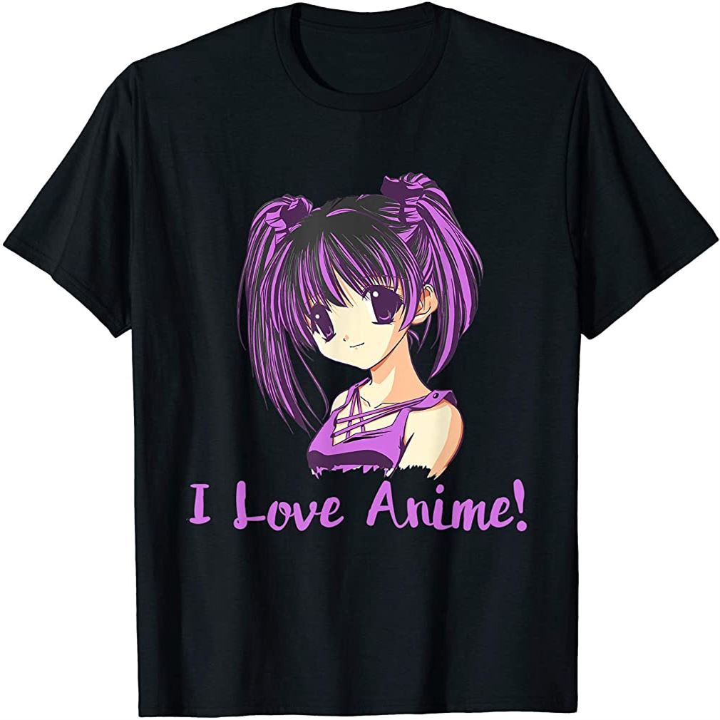 I Love Anime Anime Girl T-shirt Manga Plus Size Up To 5xl - Luxwoo.com
