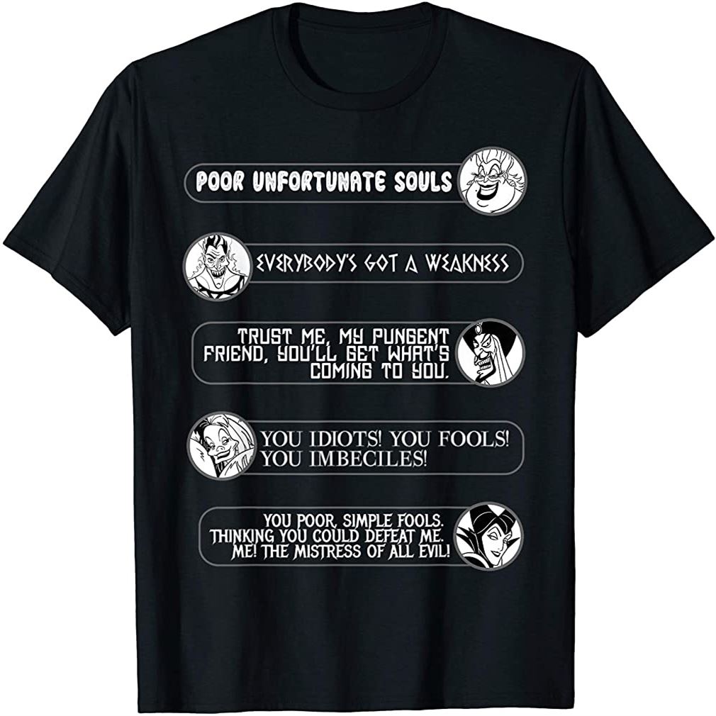 Villains Movie Quotes Circle Portrait Graphic T-shirt Size Up To 5xl