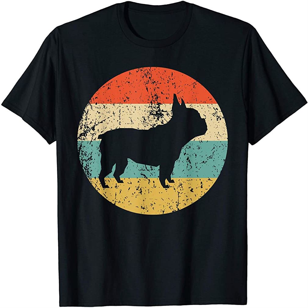 French Bulldog Shirt - Retro French Bulldog Dog T-shirt Size Up To 5xl