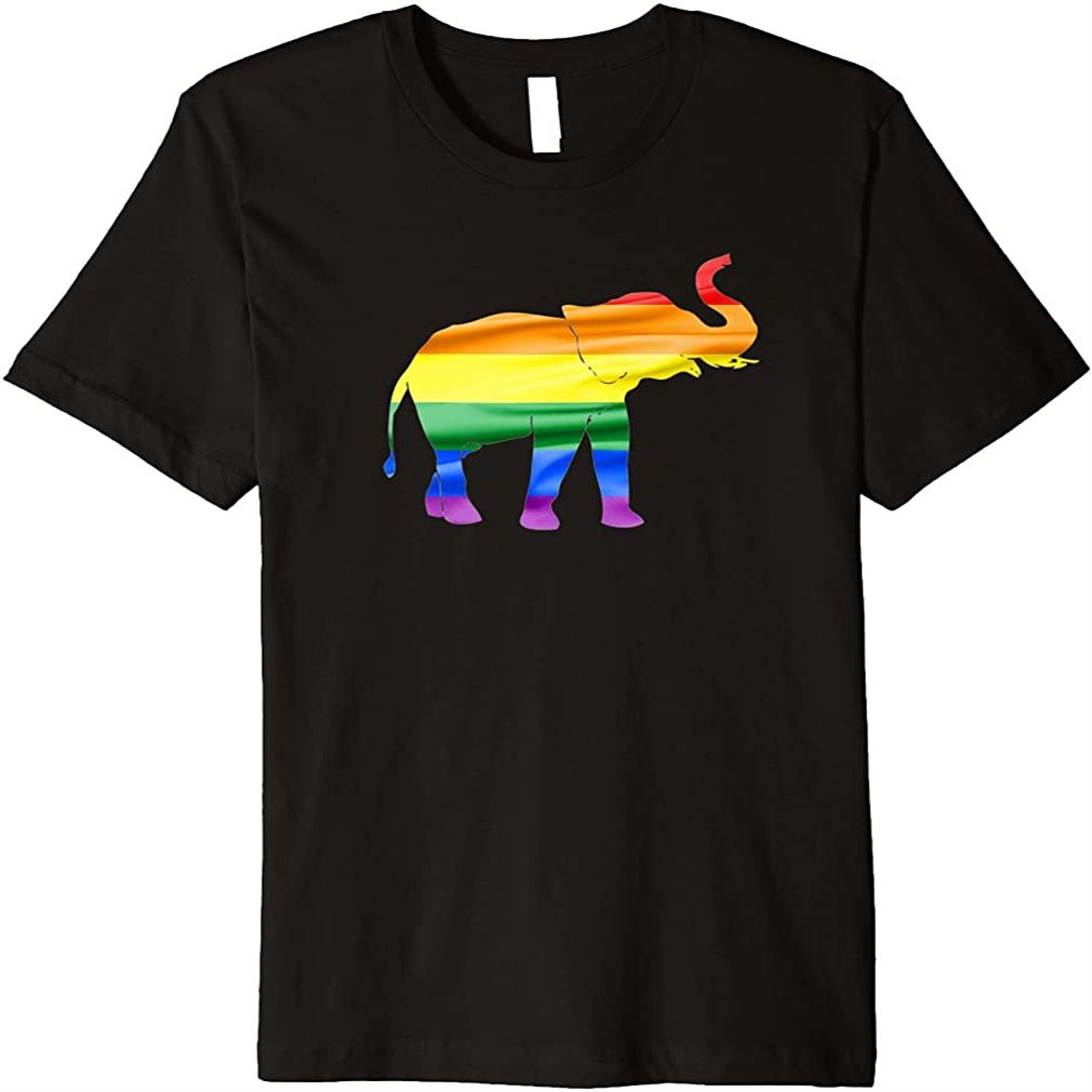 Elephant Rainbow Flag Colorful Gay Pride T Shirt Plus Size Up To 5xl ...