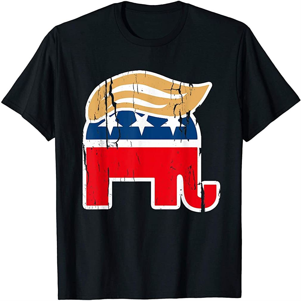 Original Authentic Donald Trump Elephant T-shirt Shirt Plus Size Up To 5xl