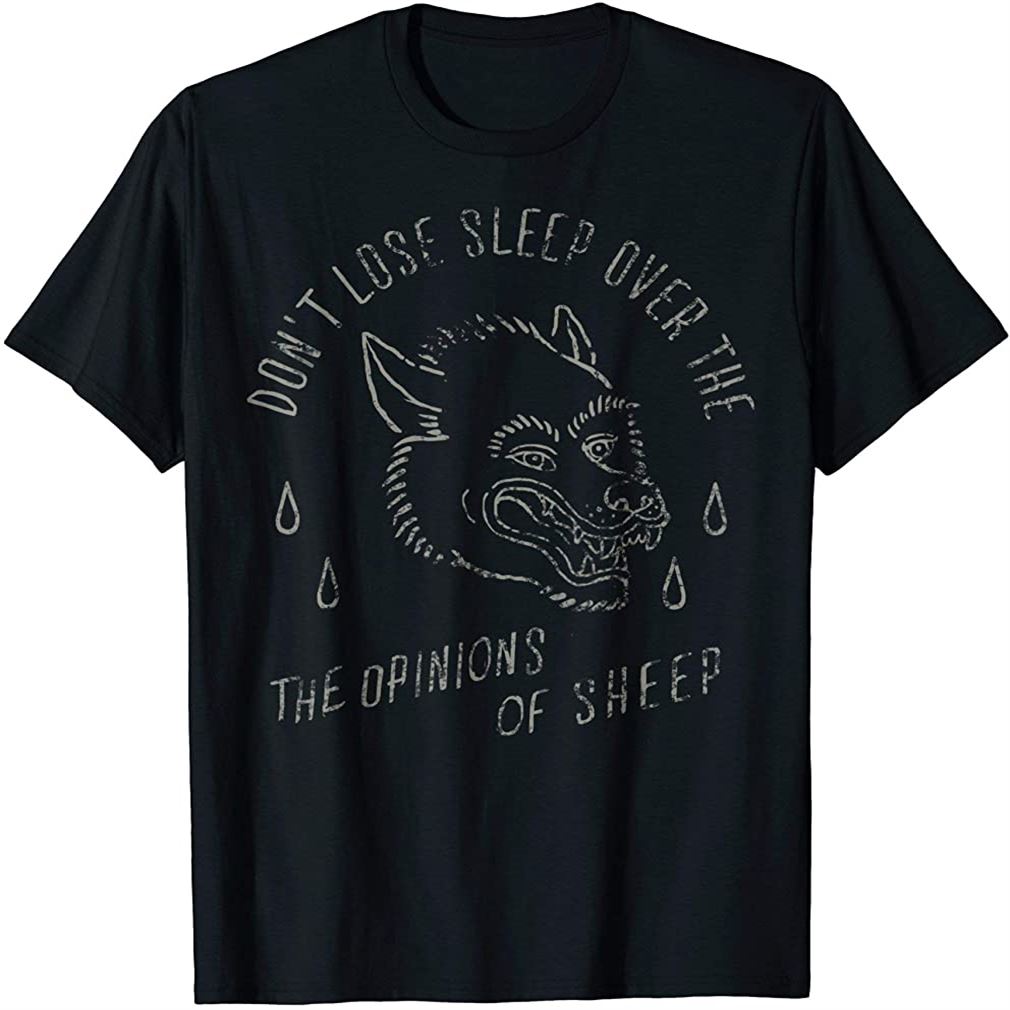 The Opinions Of Sheep Traditional Tattoo Wolf Blood T-shirt Size Up To 5xl