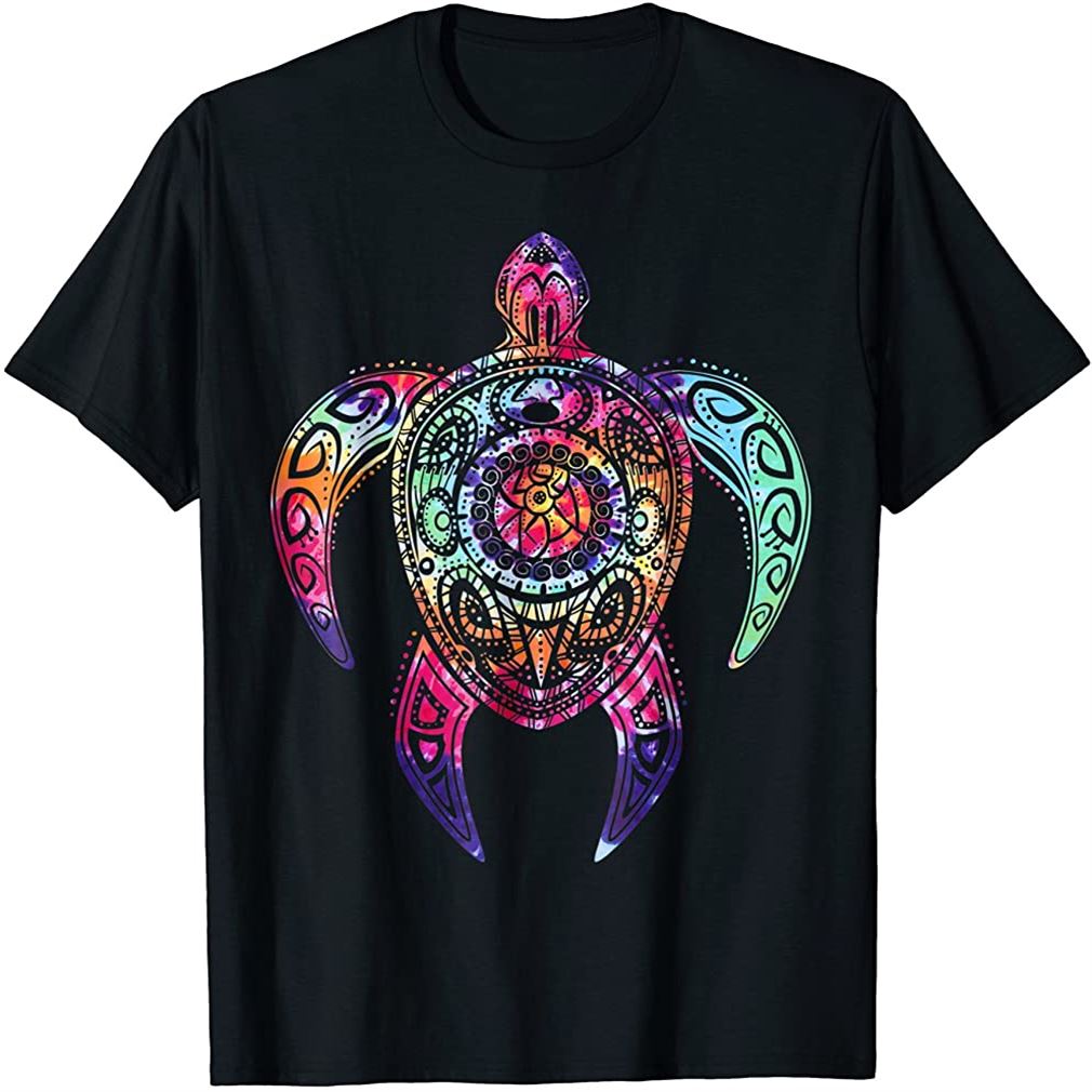 Hippie Tie Dye Shirt Psychedelic Sea Turtle Tribal Tee Size Up To 5xl ...