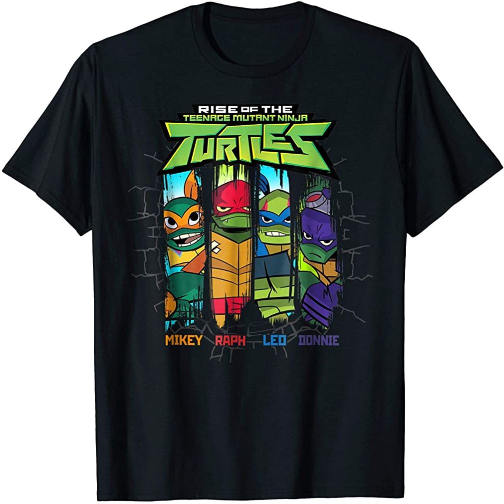 Rise Of The Teenage Mutant Ninja Turtle 4 Squad T-shirt Size Up To 5xl