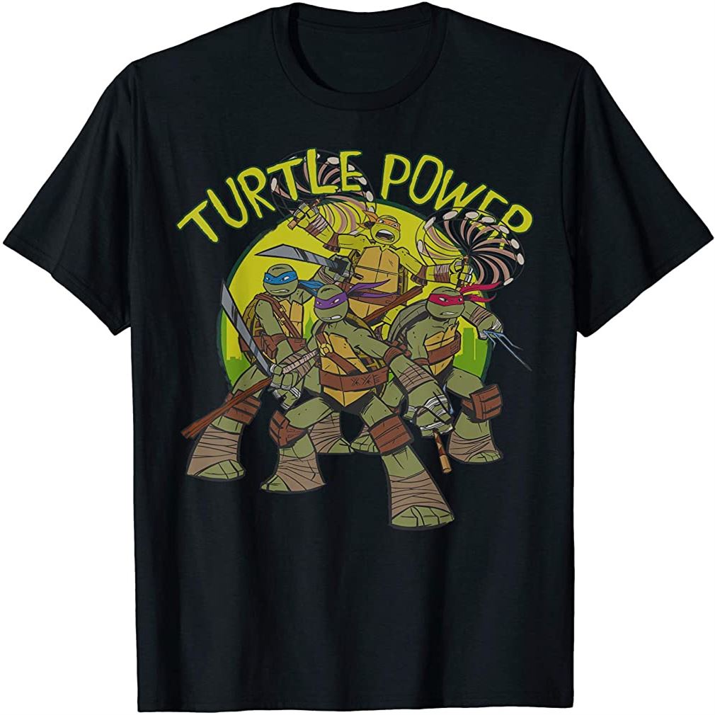 Teenage Mutant Ninja Turtles Group Turtle Power T-shirt Size Up To 5xl