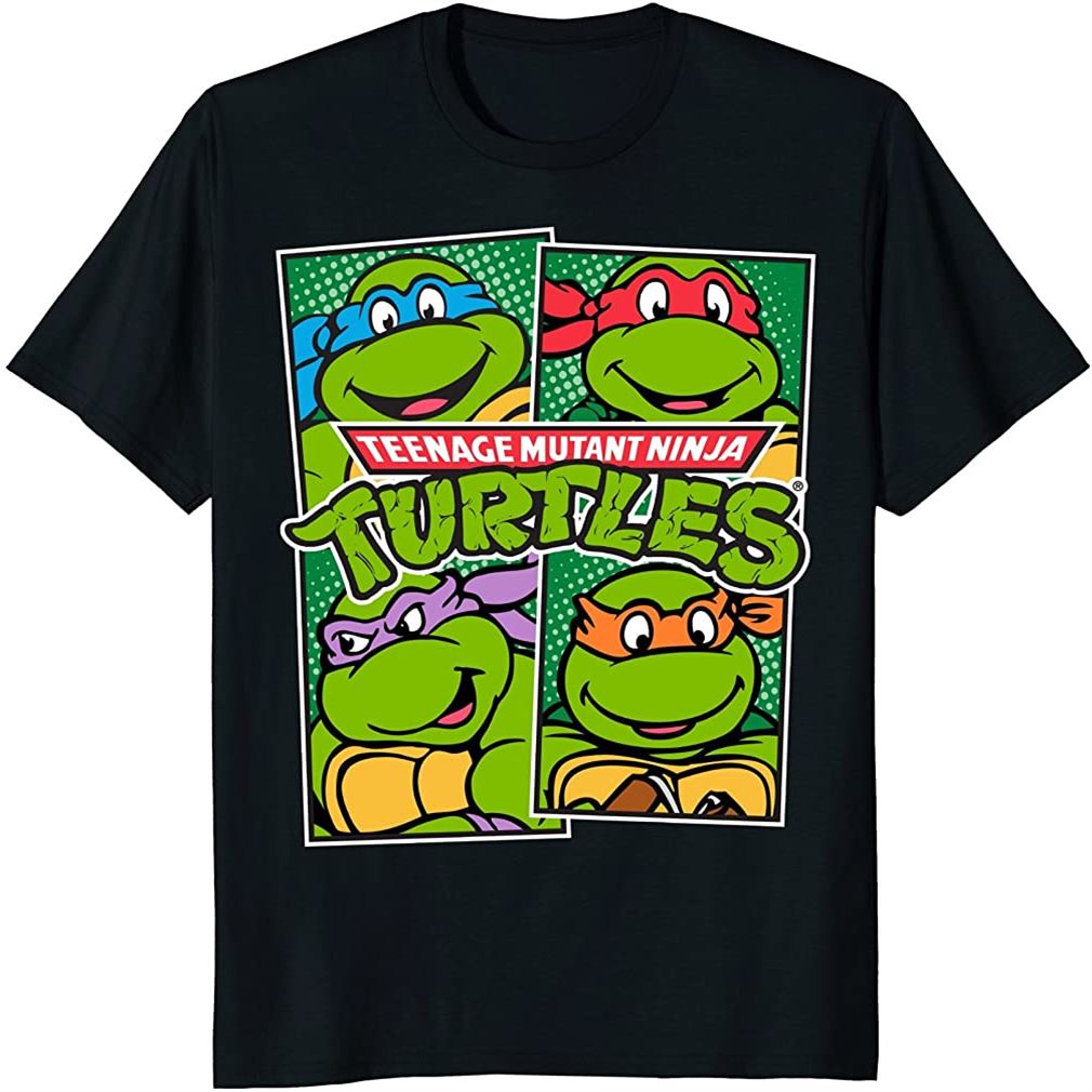 Teenage Mutant Ninja Turtles Paneled Characters T-shirt Plus Size Up To 5xl