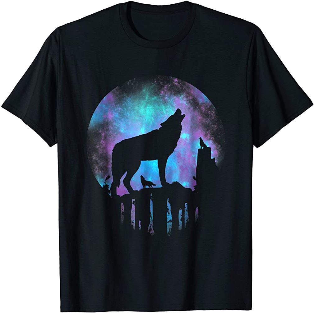 Wolf Galaxy Moon Plus Size Up To 5xl - Luxwoo.com