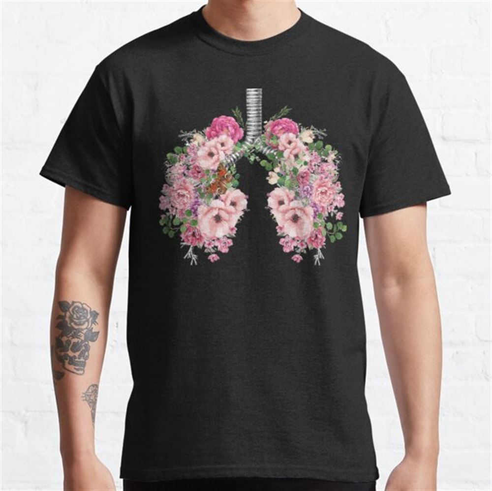 Lungsbloom Pink Roses Anatomy Watercolor