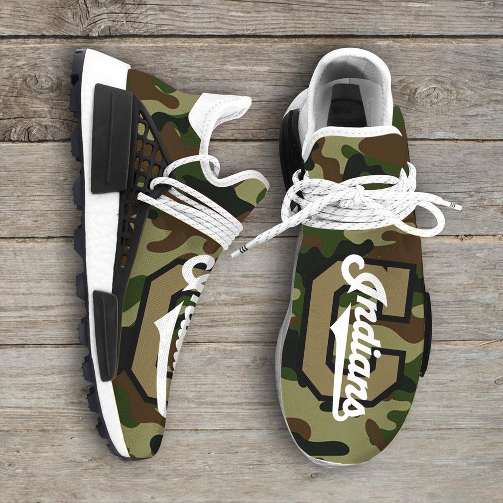 Camo Camouflage Cleveland Indians Mlb Nmd Human Race Sneakers Sport Teams