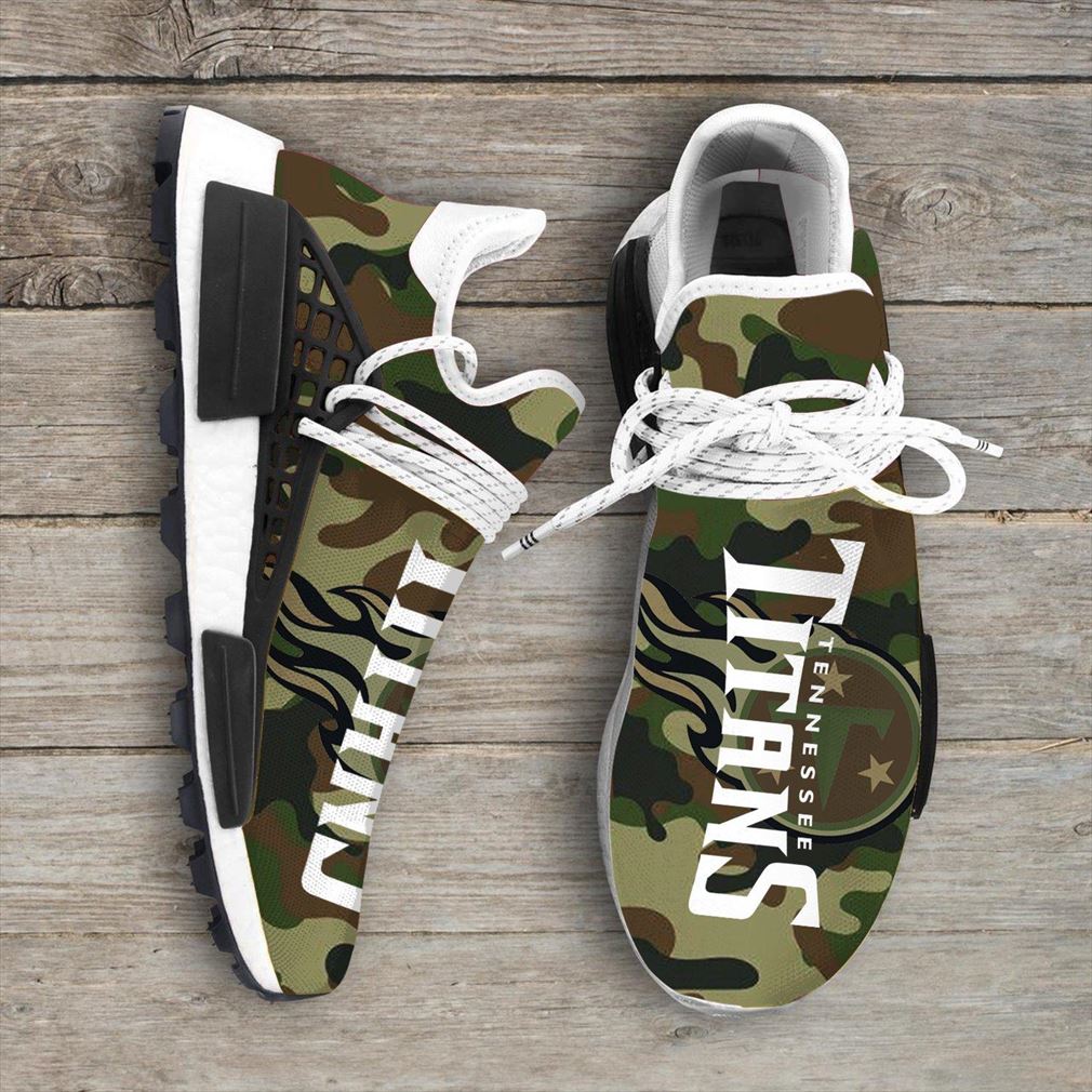 Camo Camouflage Tennessee Titans Nfl Sport Teams Nmd Human Race Sneakers Sport Shoes Running Shoes