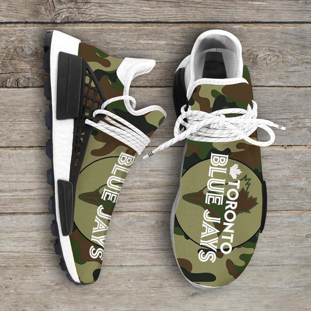 Camo Camouflage Toronto Blue Jays Mlb Sport Teams Nmd Human Race Sneakers Shoes