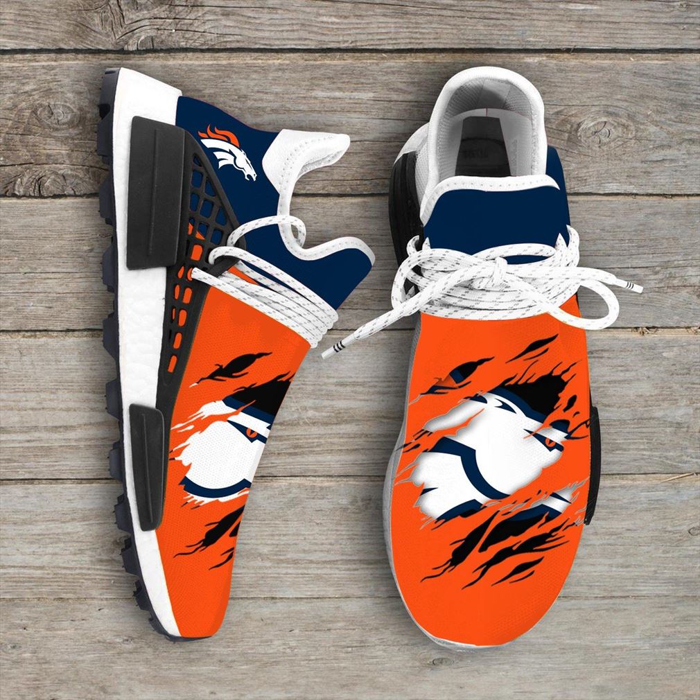 Denver Broncos Nfl Sport Teams Nmd Human Race Sneakers Sport Shoes Running Shoes