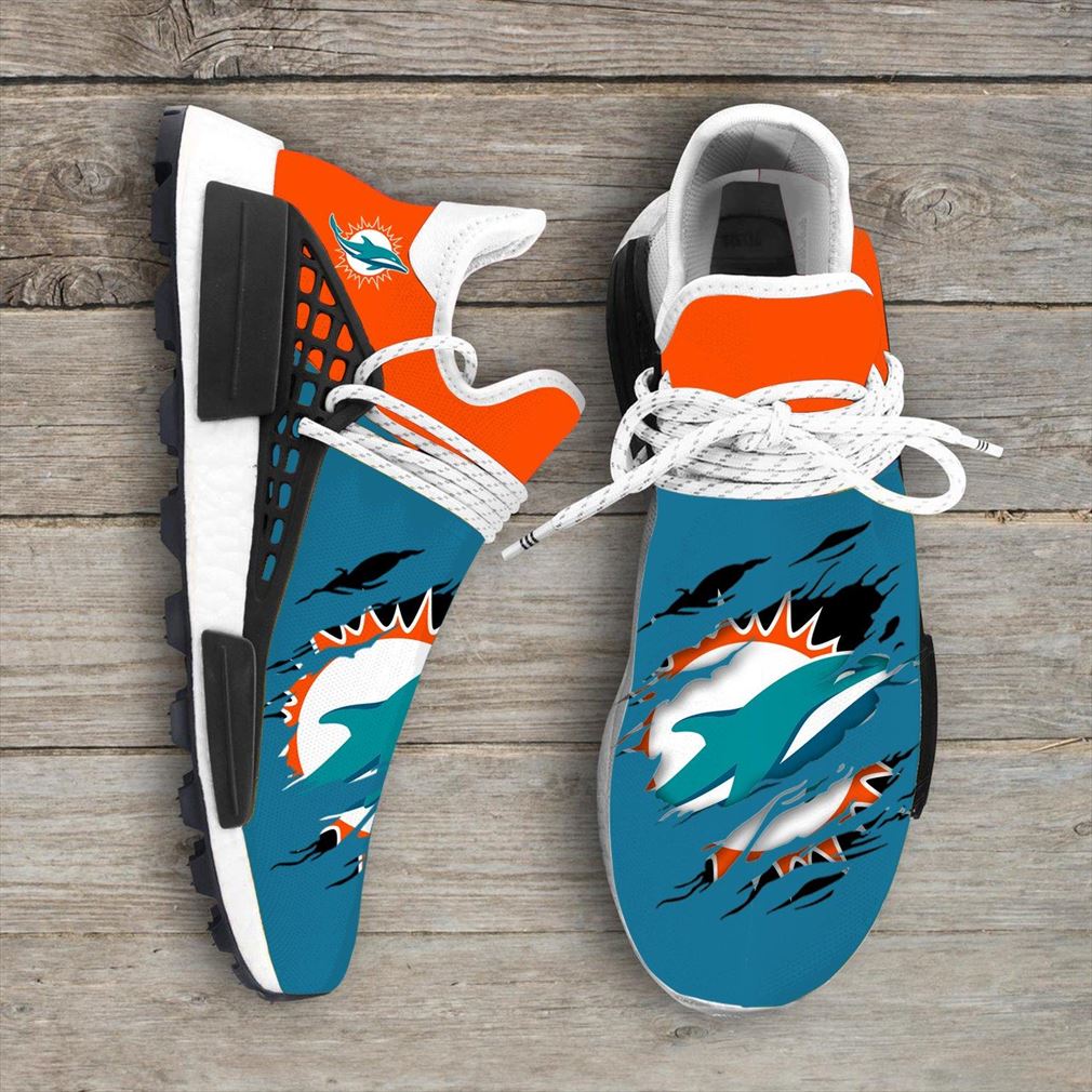 Miami Dolphins Nfl Sport Teams Nmd Human Race Sneakers Sport Shoes Running Shoes Vip
