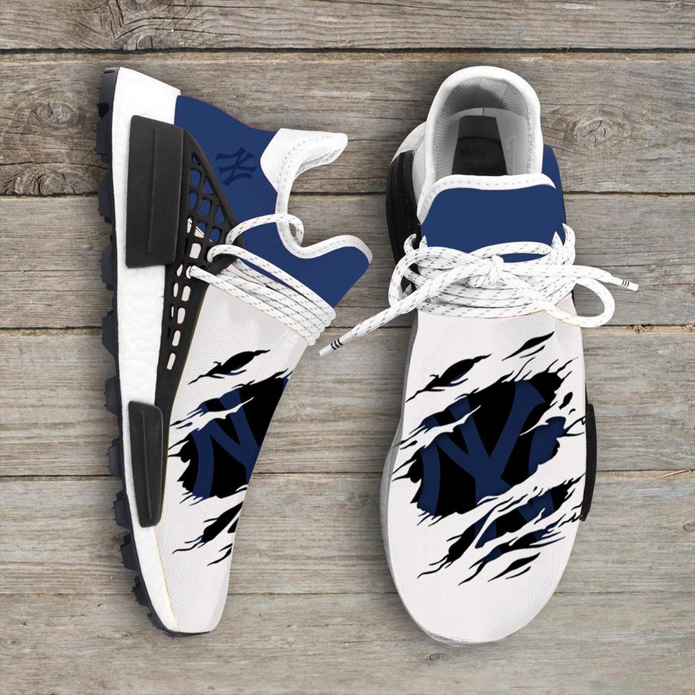 New York Yankees Mlb Sport Teams Nmd Human Race Sneakers Sport Shoes Running Shoes