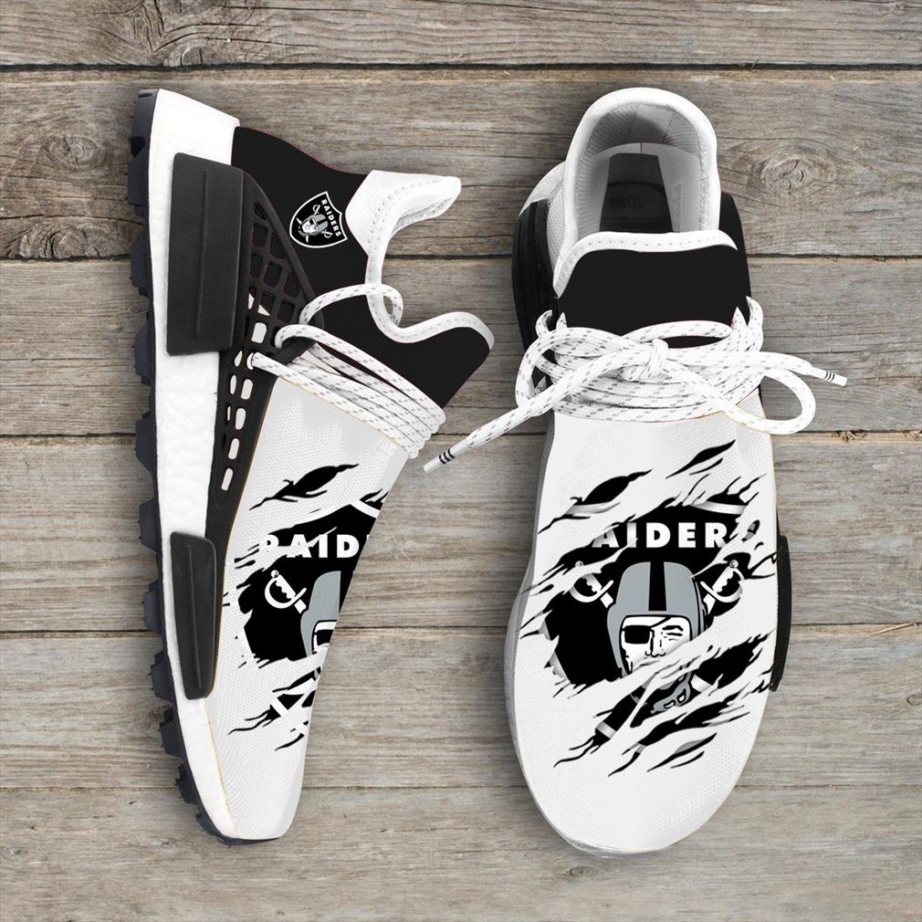 Oakland Raiders Nfl Sport Teams Nmd Human Race Sneakers Sport Shoes Running Shoes Vip