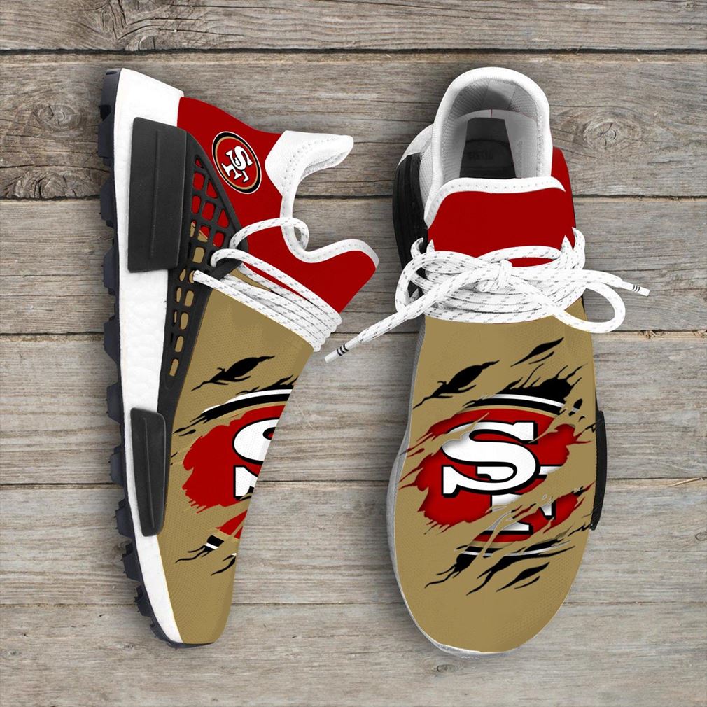 San Francisco 49ers Nfl Sport Teams Nmd Human Race Sneakers Sport Shoes Running Shoes