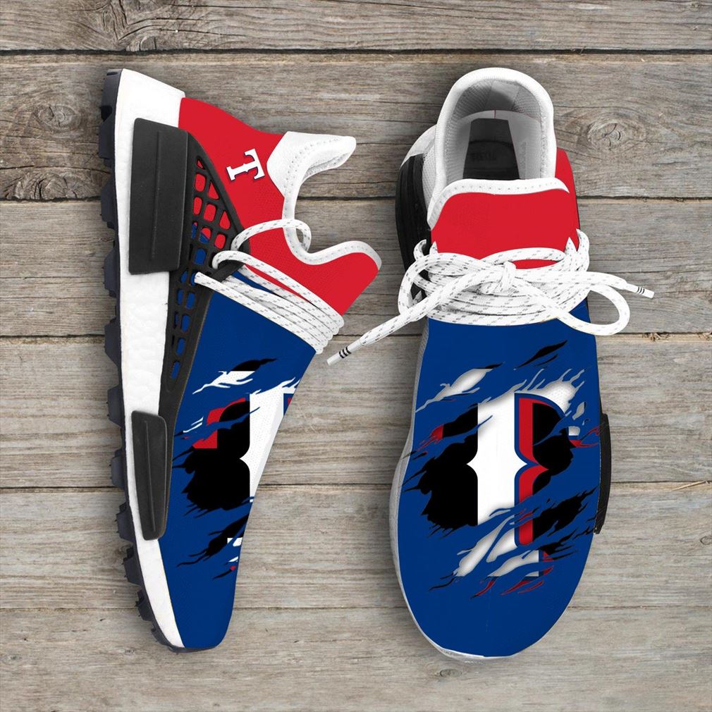 Texas Rangers Mlb Sport Teams Nmd Human Race Sneakers Sport Shoes Running Shoes