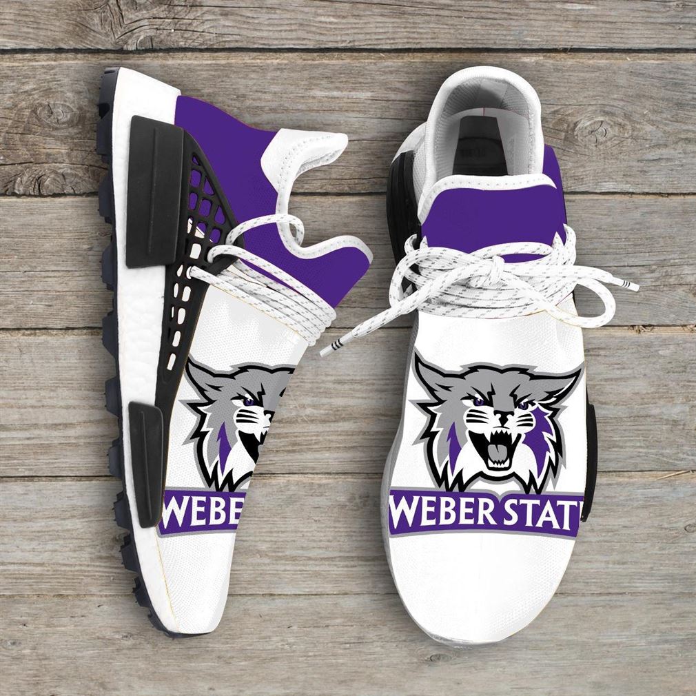Weber State Wildcats Ncaa Nmd Human Race Sneakers Sport Shoes Running Shoes