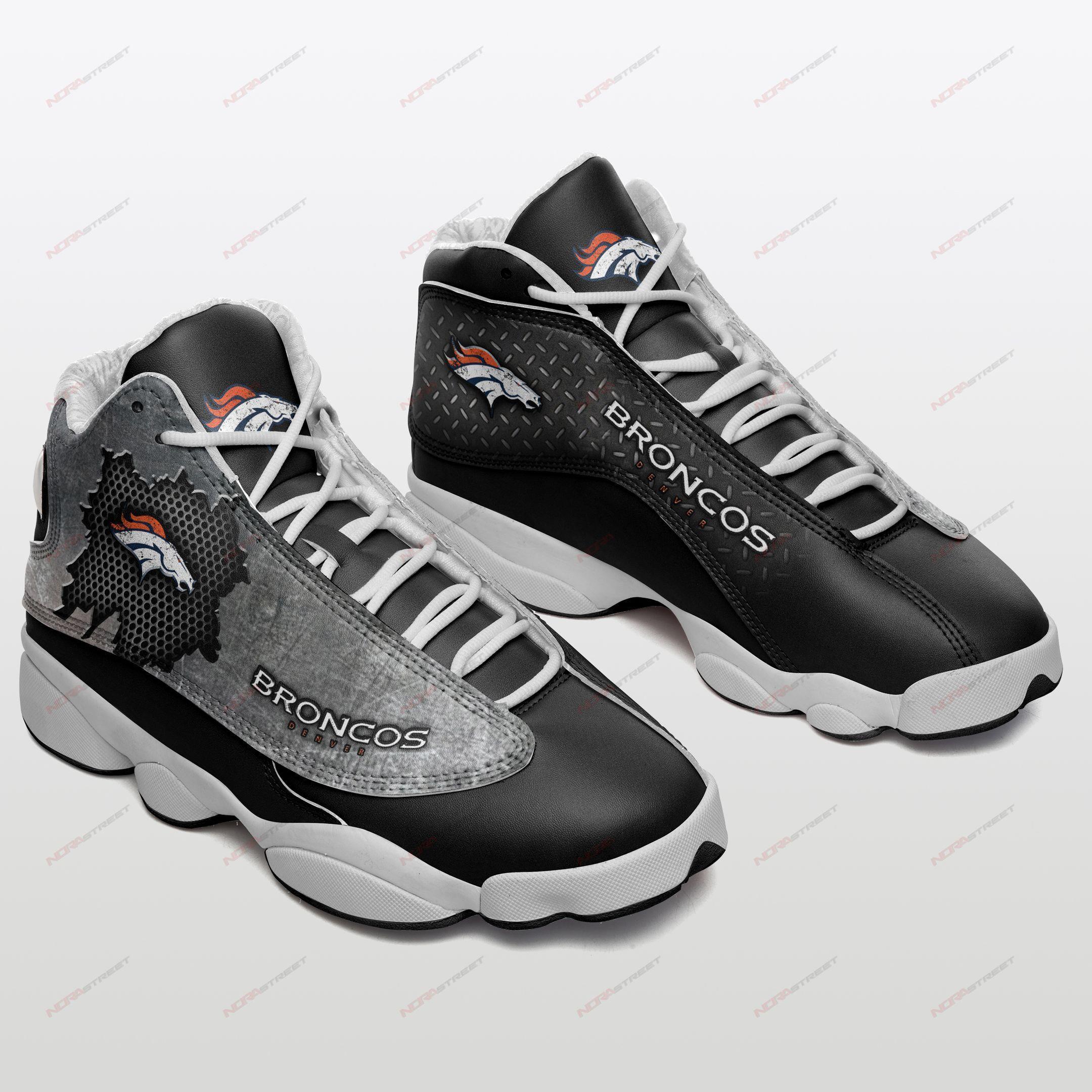 Denver Broncos Air Jordan 13 Sneakers Sport Shoes Plus Size