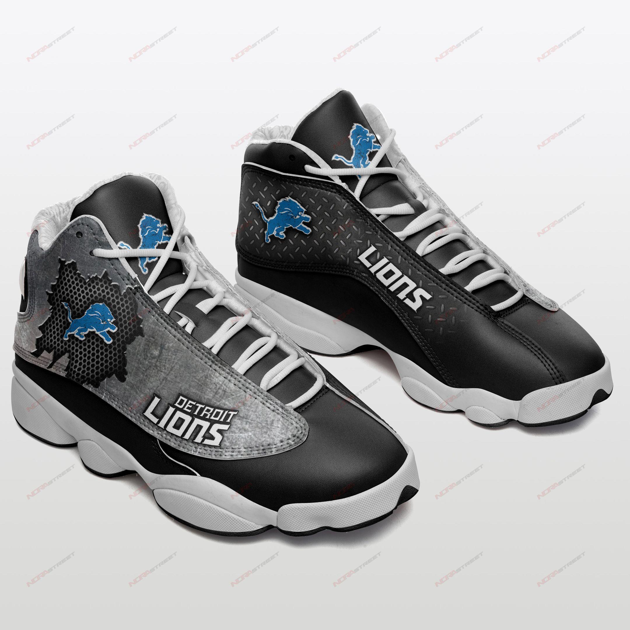 Detroit Lions Air Jordan 13 Sneakers Sport Shoes Full Size