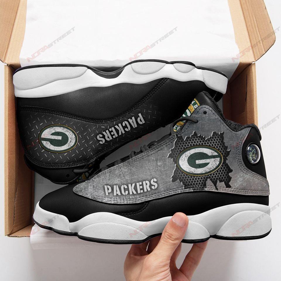 Green Bay Packers Air Jordan 13 Sneakers Sport Shoes Full Size