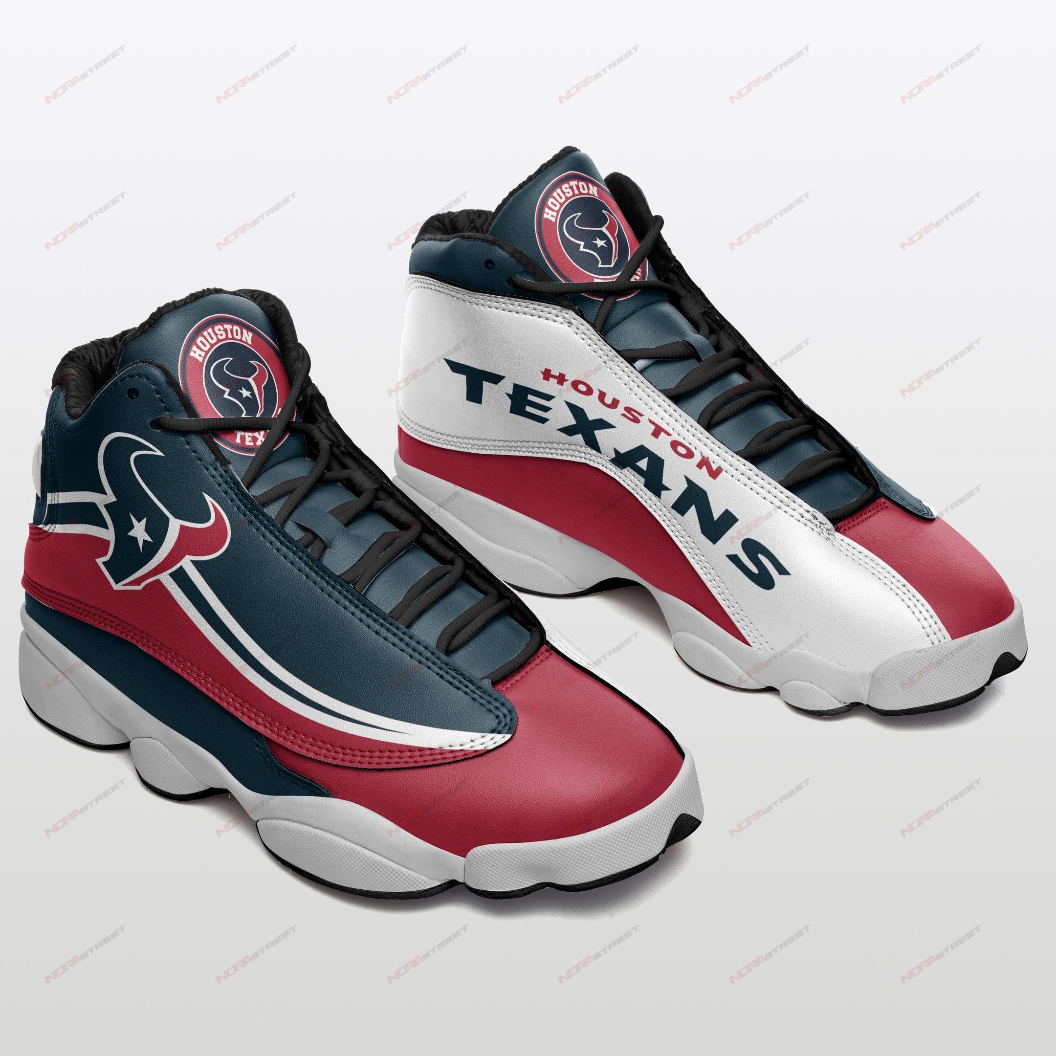 Houston Texans Air Jordan 13 Sneakers Sport Shoes Plus Size
