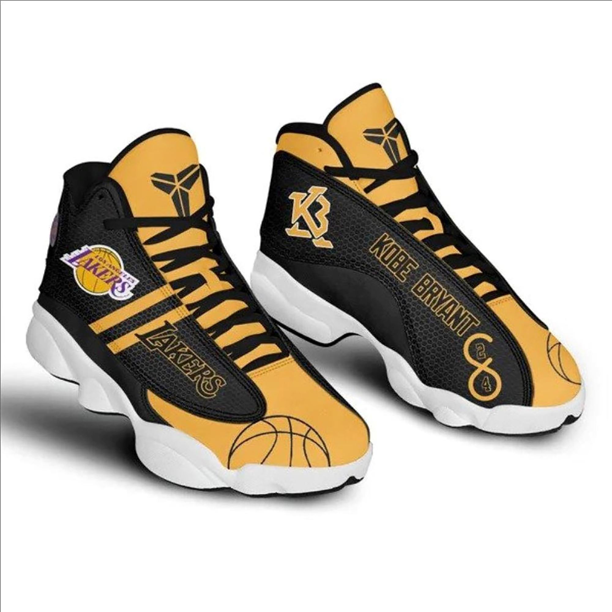 Kobe Bryant Lakers Air Jordan 13 Shoes Printed Shoes Custom Shoes