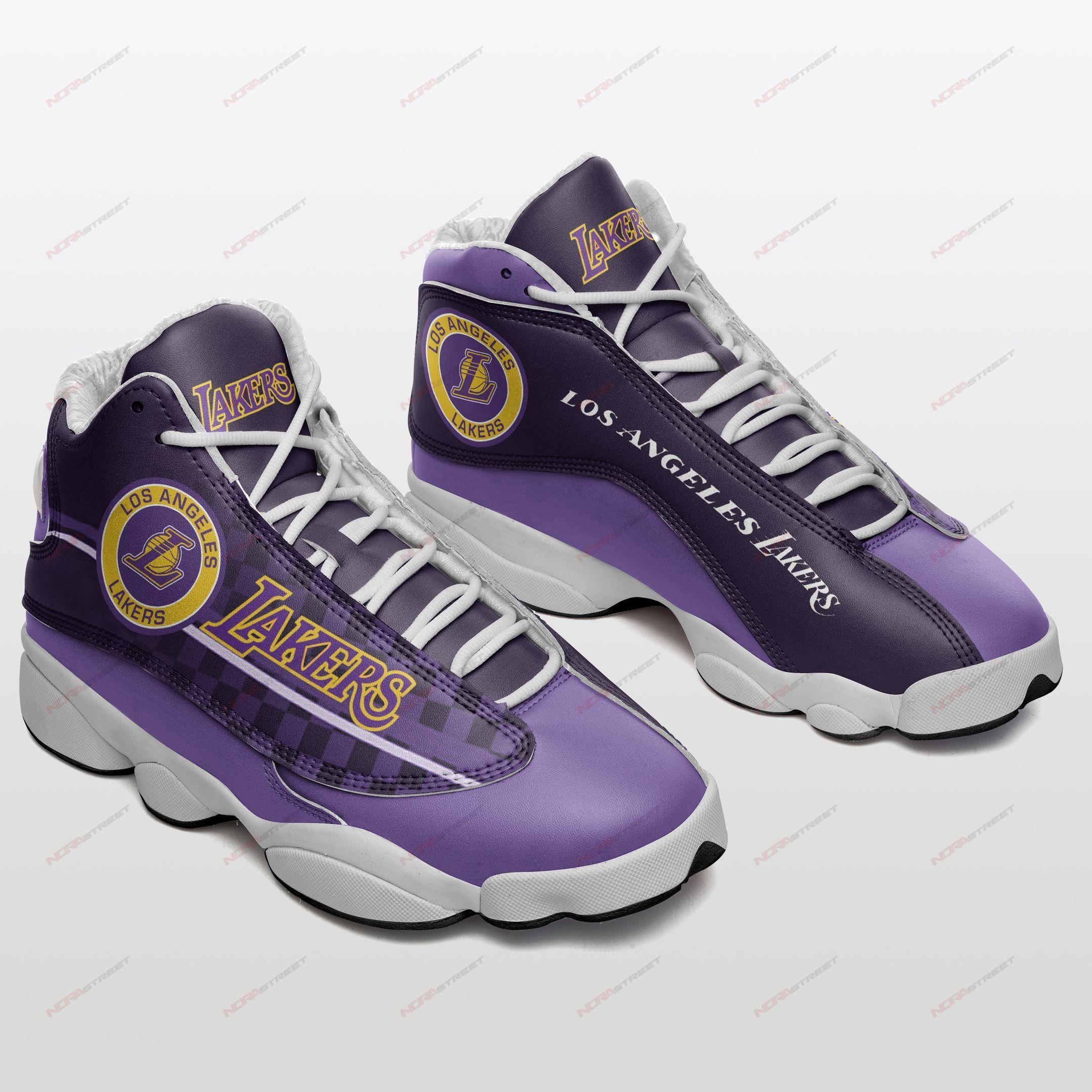 Los Angeles Lakers Air Jordan 13 Sneakers Sport Shoes - Luxwoo.com