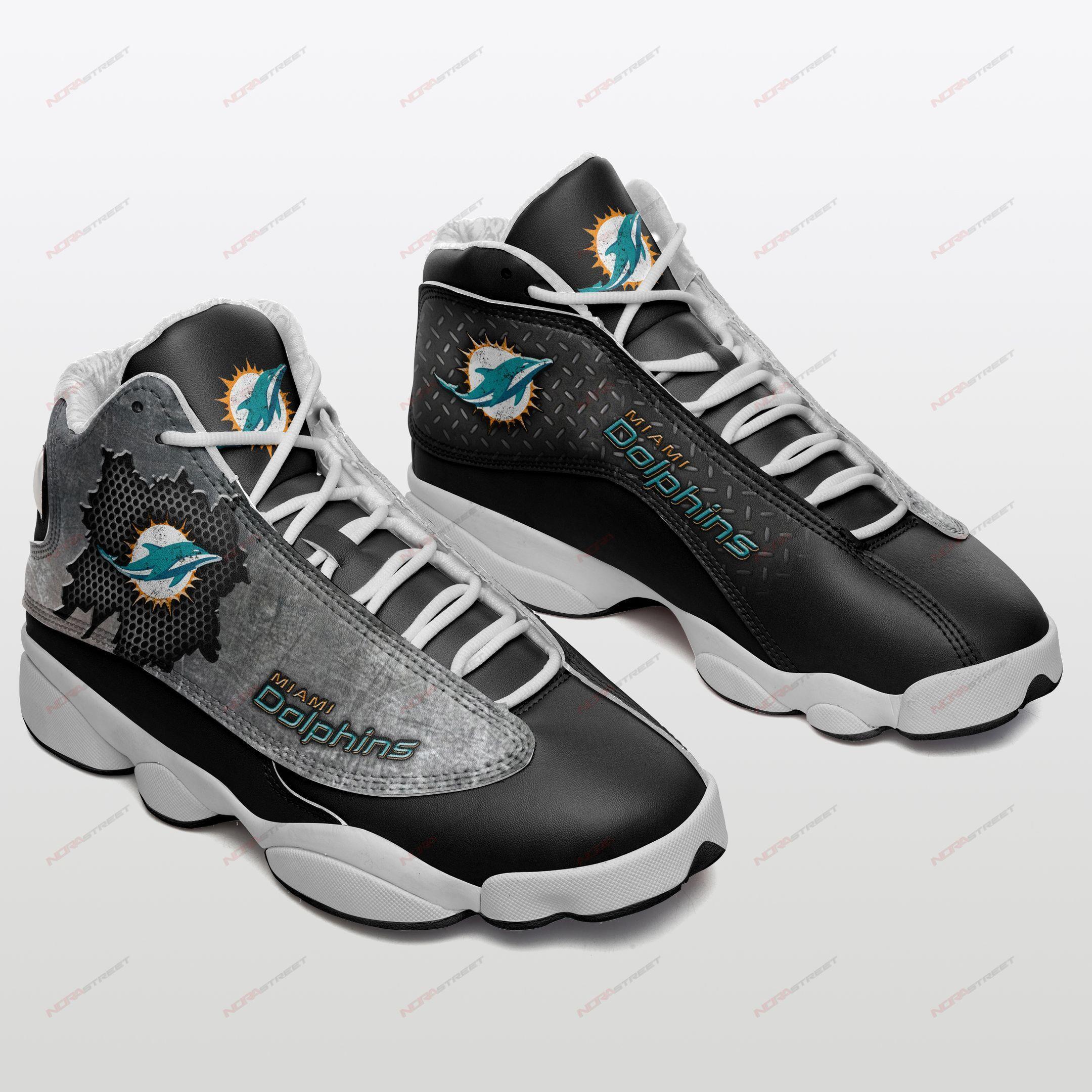 Miami Dolphins Air Jordan 13 Sneakers Sport Shoes Full Size
