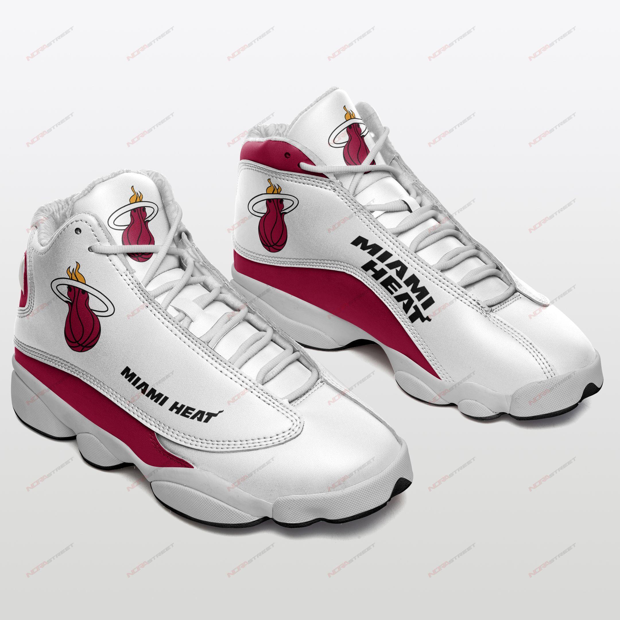Miami Heat Air Jordan 13 Sneakers Sport Shoes Plus Size