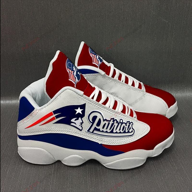 New England Patriots Air Jordan 13 Sneakers Sport Shoes Full Size