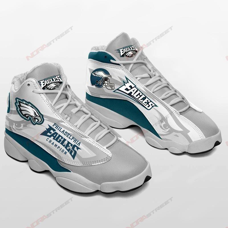 Philadelphia Eagles Air Jordan 13 Sneakers Sport Shoes 134 Full Size