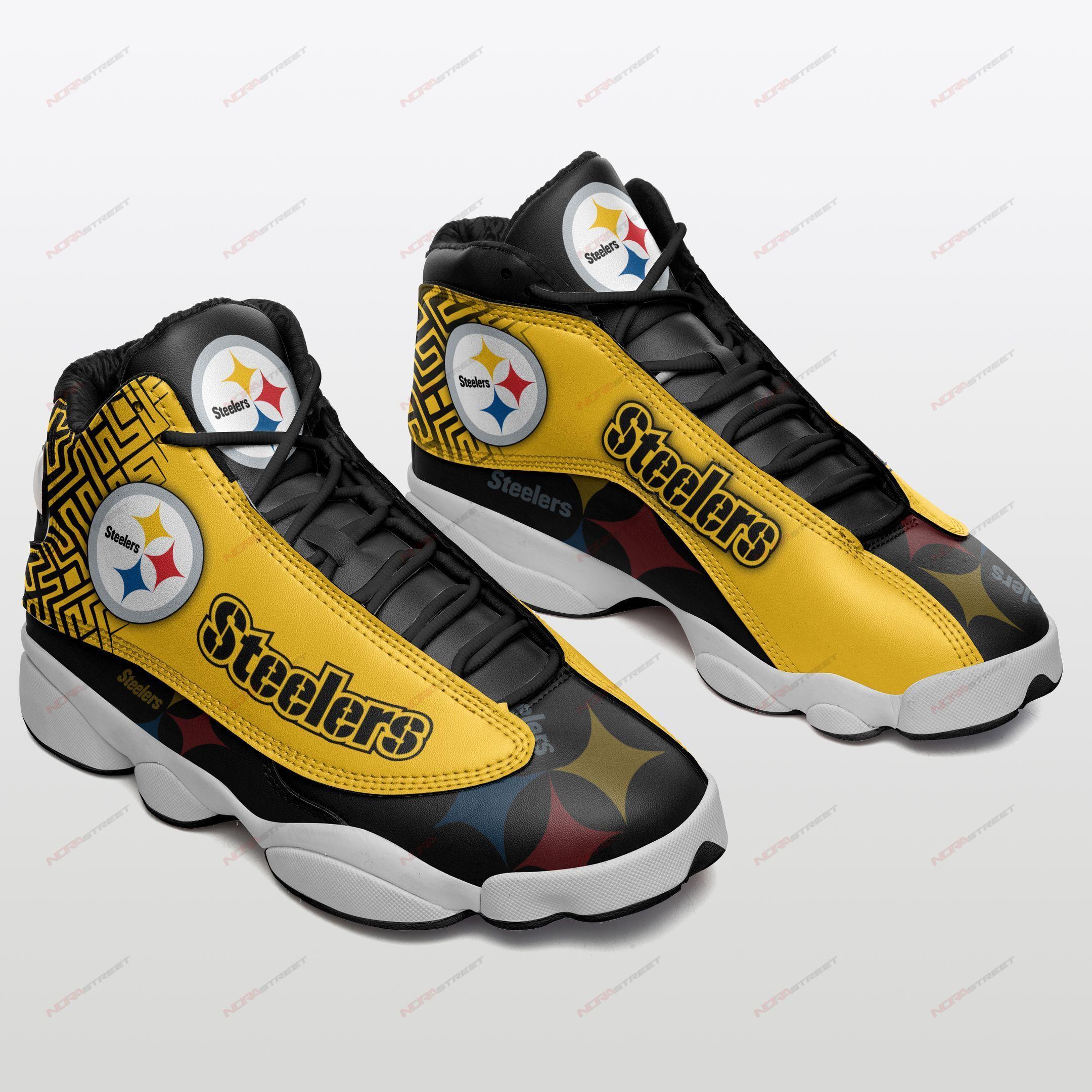 Pittsburgh Steelers Air Jordan 13 Sneakers Sport Shoes Plus Size
