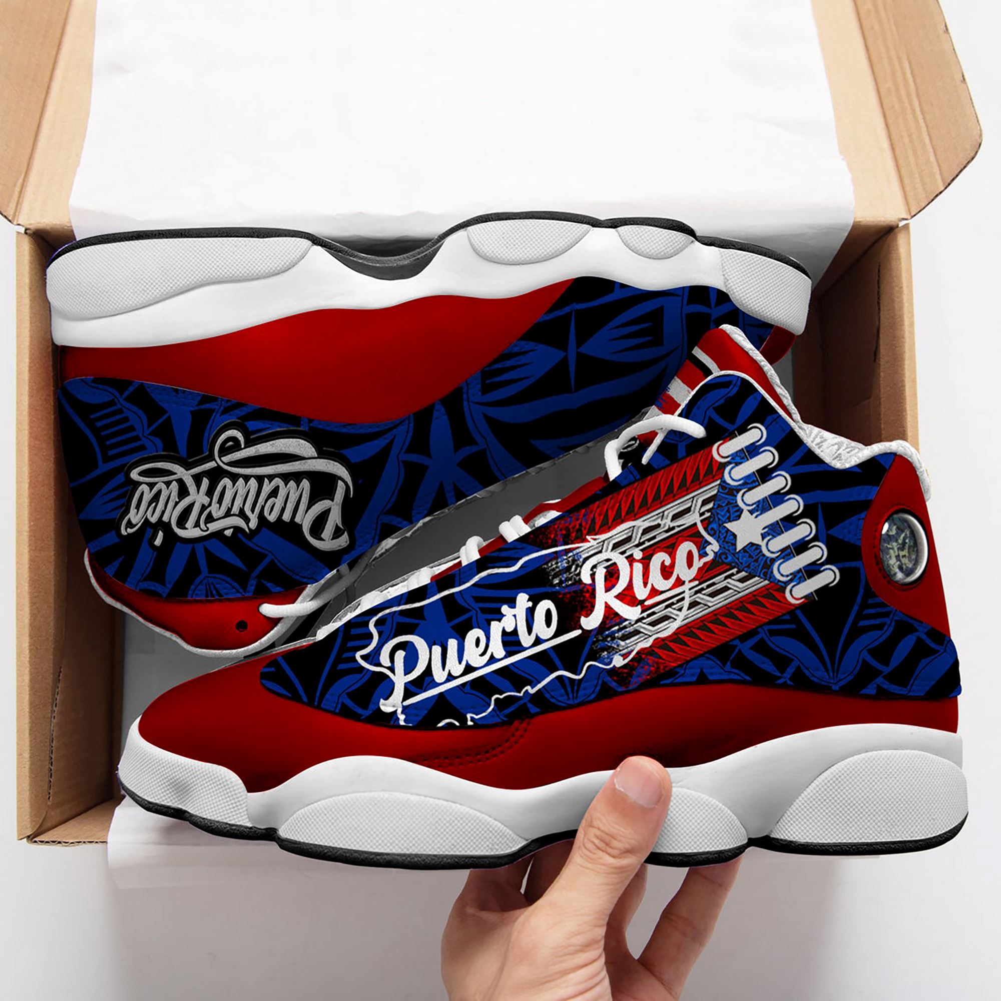 Puerto Rico Jordan 13 Shoes Flag Puerto Rico Shoe Personalized Gifts Customized Shoe