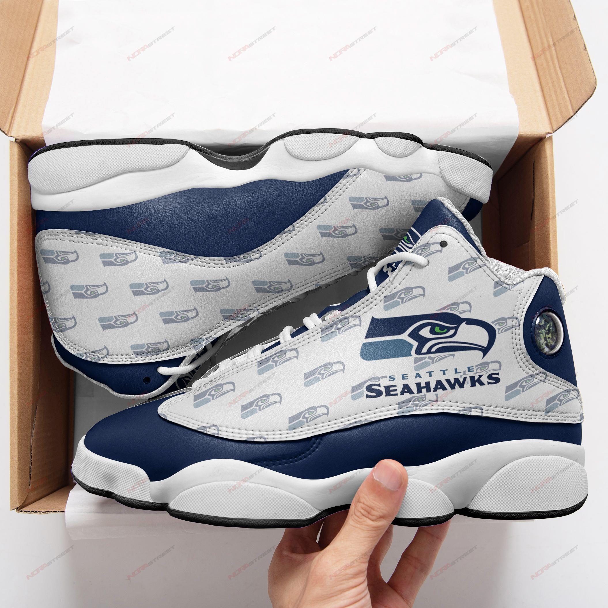 Seattle Seahawks Air Jordan 13 Sneakers Sport Shoes