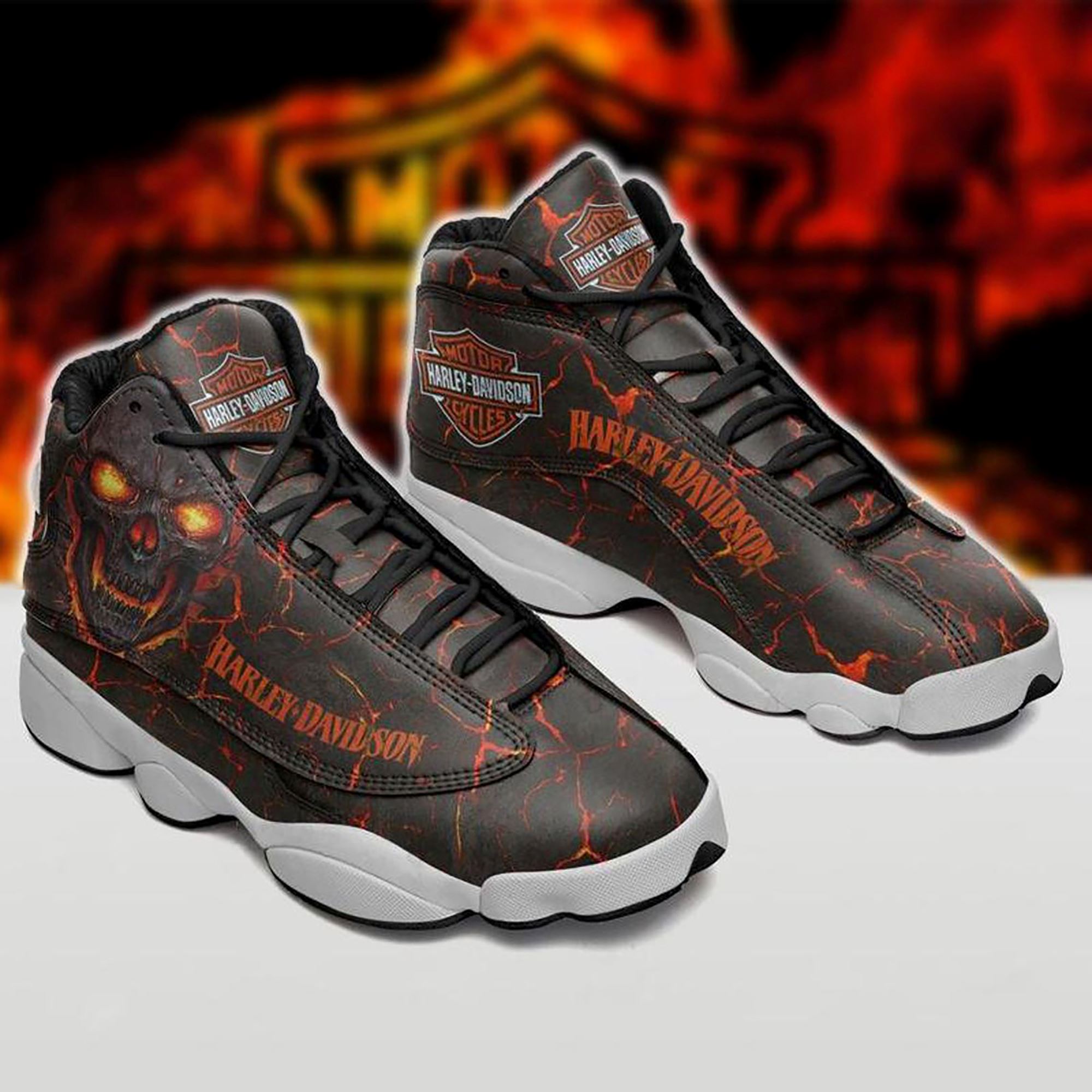 Harley Davidson Gifts Harley Davidson Air JD 13 Sneakers Classic Motorcycle Shoes Motorcycle Shoes Sneaker