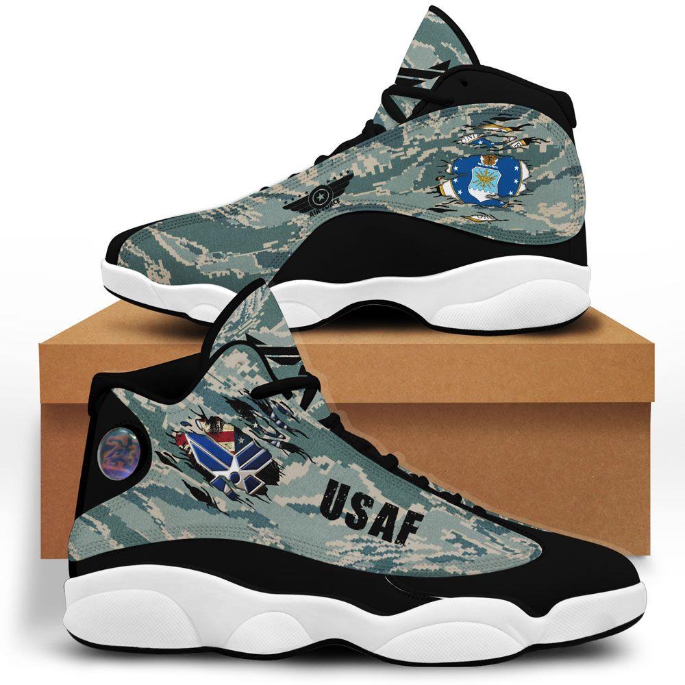 Us Air Force Air Jordan 13 Custom Sneakers Sport Shoes V2