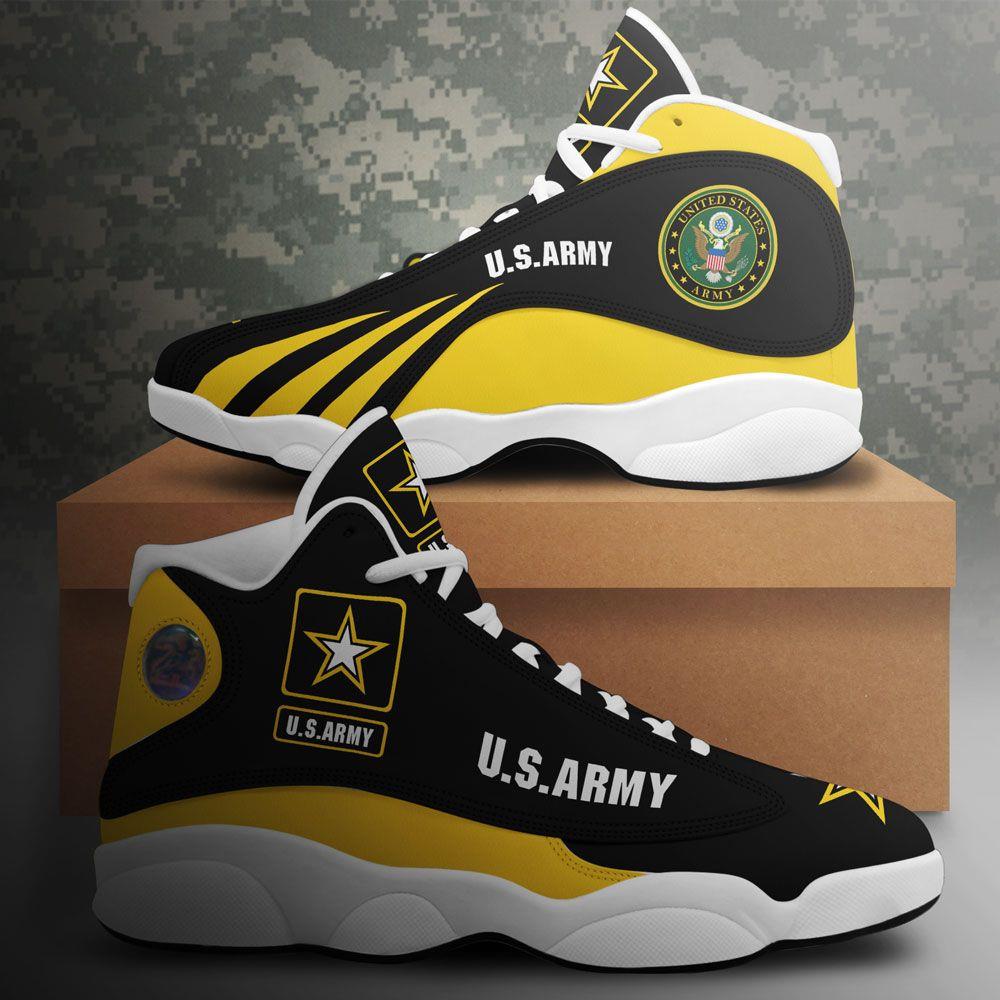 Us Army Air Jordan 13 Custom Sneakers Shoes Sport Full Size