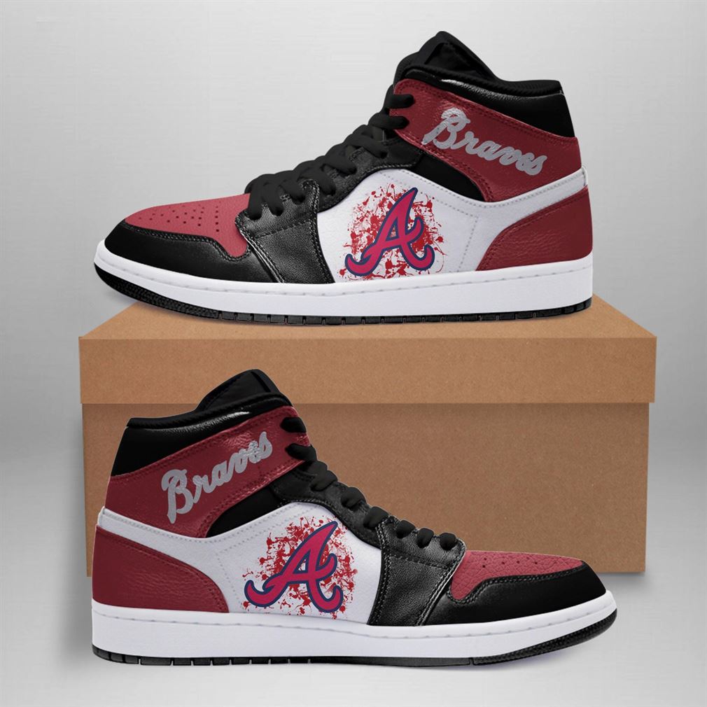 Atlanta Braves Mlb Air Jordan Basketball Shoes Sport Sneaker Boots Shoes