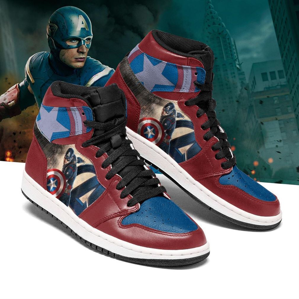 Captain America Marvel Air Jordan Shoes Sport V3 Sneaker