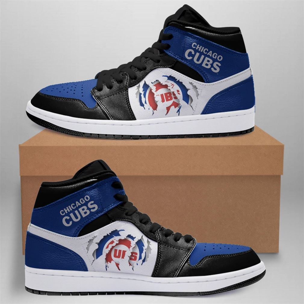 Chicago Cubs Mlb Air Jordan Basketball Shoes Sport V2 Sneaker Boots Shoes