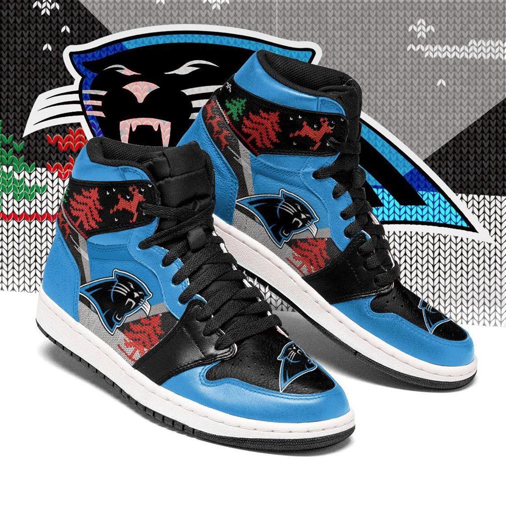 Christmas Carolina Panthers Nfl Air Jordan Shoes Sport Sneaker Boots Shoes
