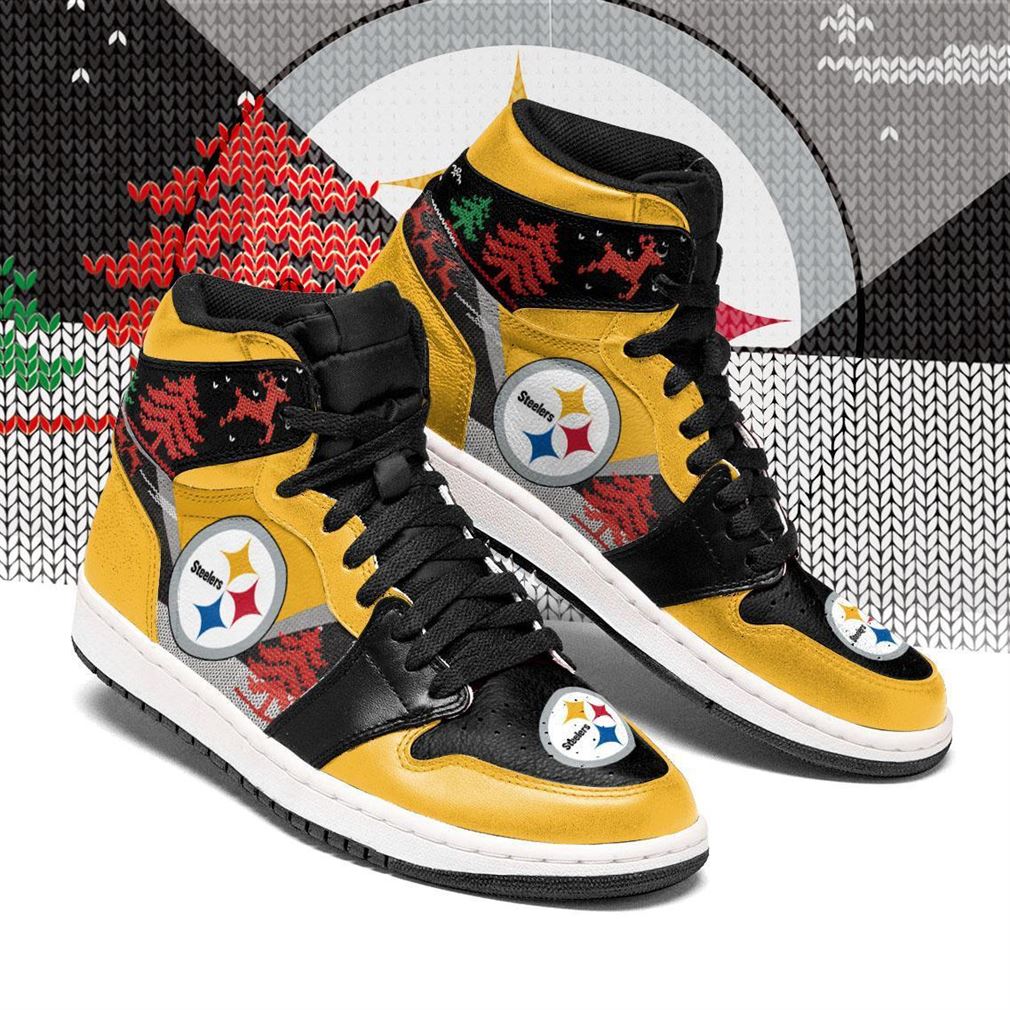 Christmas Pittsburgh Steelers Nfl Air Jordan Shoes Sport Sneaker Boots Shoes