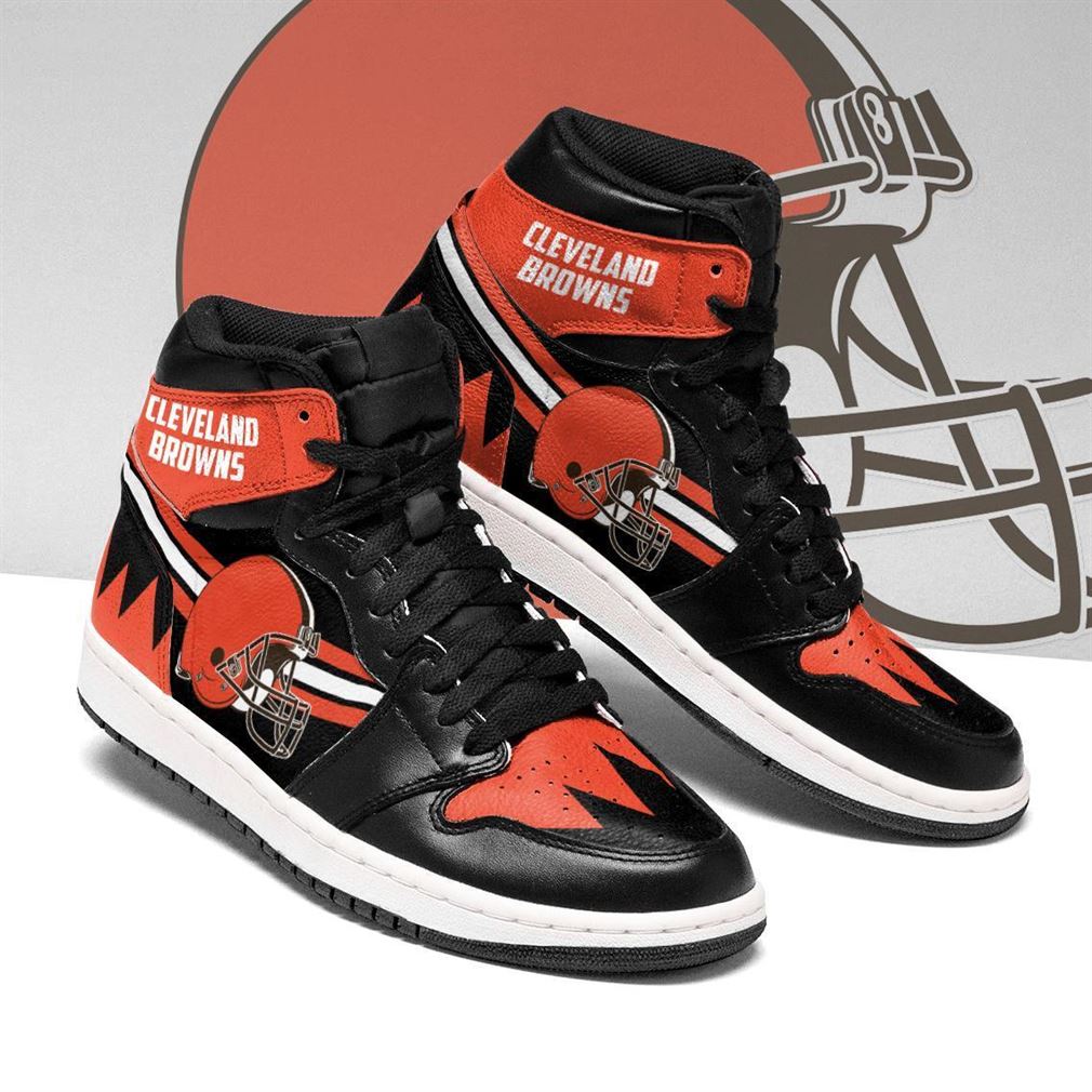 Cleveland Browns Nfl Football Air Jordan Shoes Sport V4 Sneaker Boots Shoes