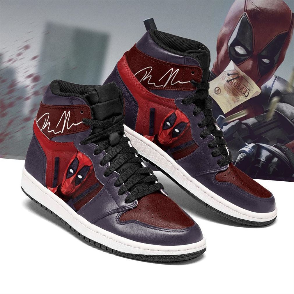 Deadpool Marvel Air Jordan Shoes Sport Sneaker Boots Shoes - Luxwoo.com