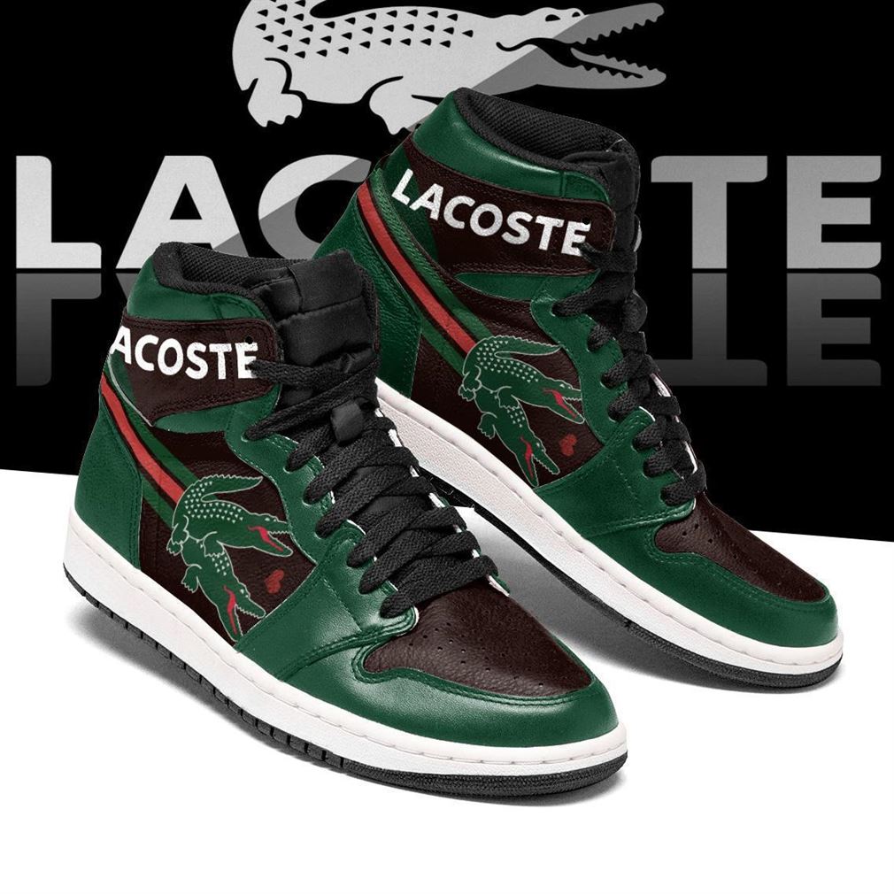Lacoste Logo Funny Air Jordan Shoes Sport Sneaker Boots Shoes - Luxwoo.com