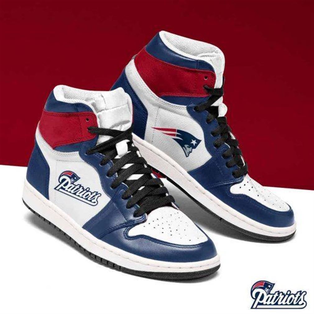 New England Patriots Nfl Football Air Jordan Shoes Sport Sneaker Boots Shoes