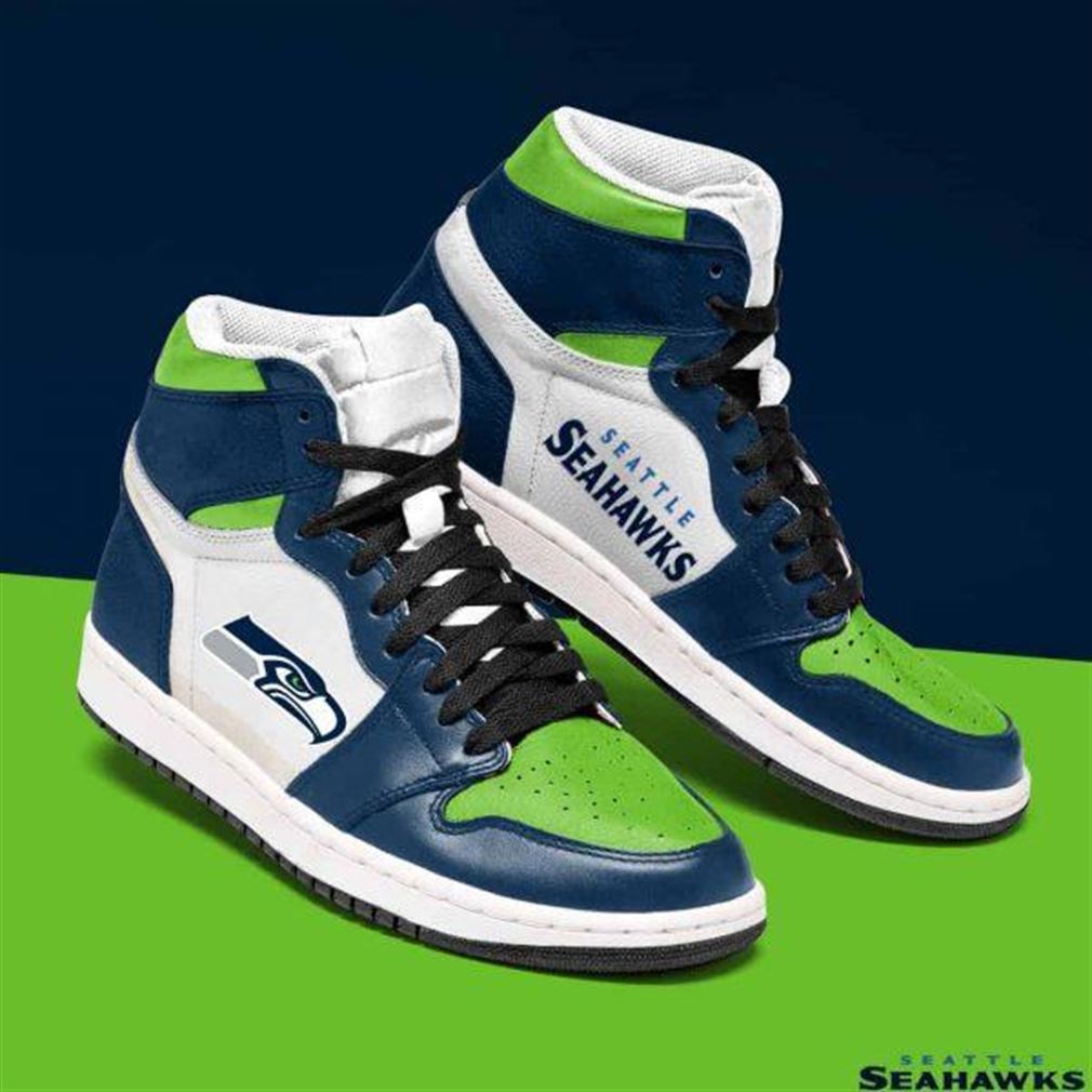 Seattle Seahawks Nfl Football Air Jordan Shoes Sport Sneaker Boots Shoes