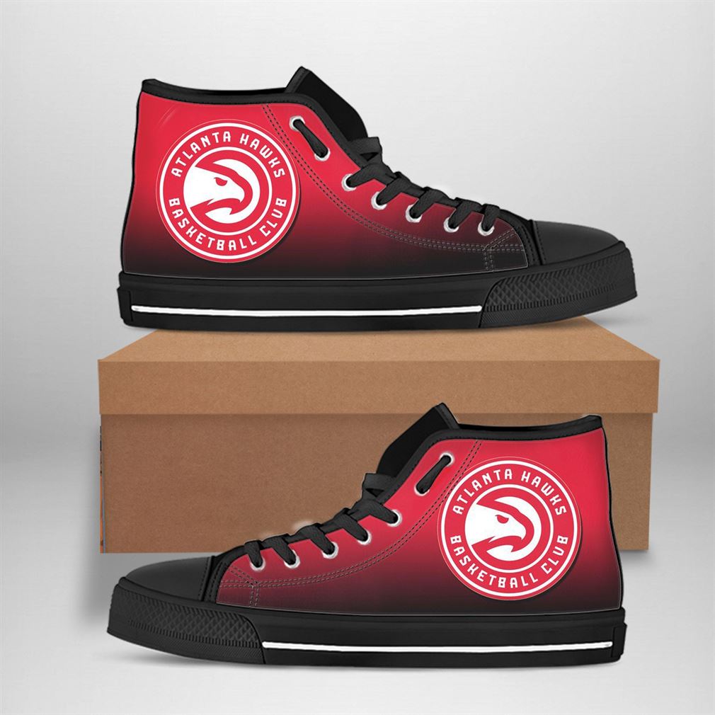 Atlanta Hawks Nba Basketball High Top Vans Shoes - Luxwoo.com