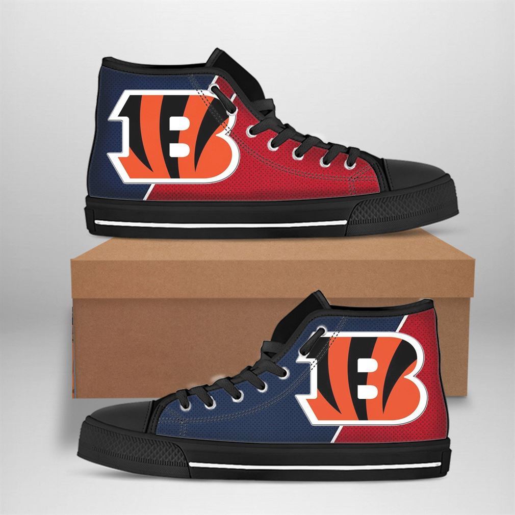 Cincinnati Bengals Nfl Football High Top Vans Shoes